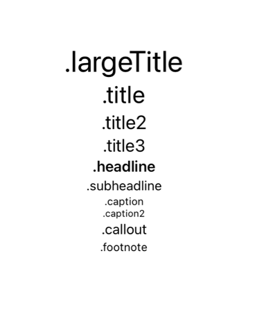 .font()의 옵션
